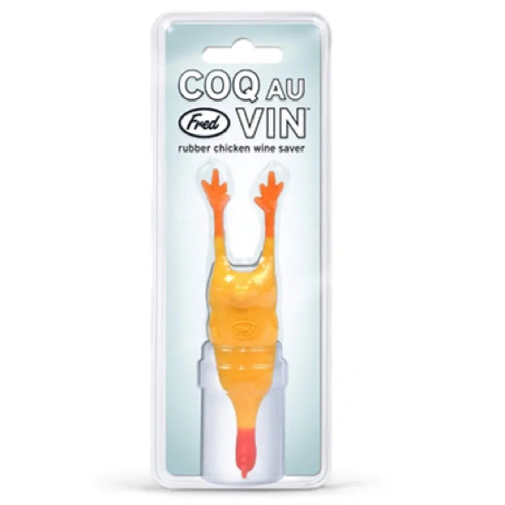 Fred Coq Au Vin Rubber Chicken Wine Saver